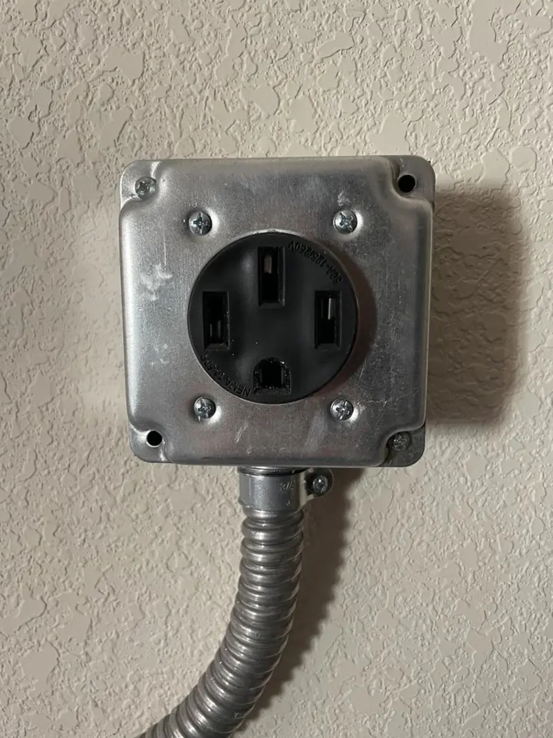 NEMA 14-50 outlet installed for Electrical Panel Upgrade in Brookridge